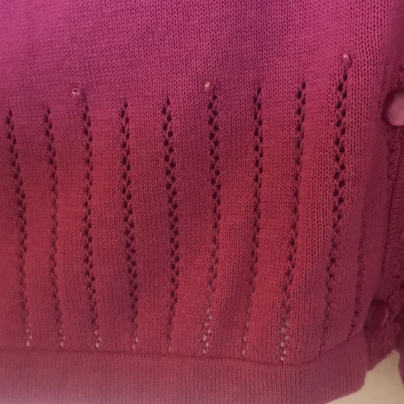 💕NWT Maggie Barnes Rose Beaded Sweater💕 - Picture 6 of 7